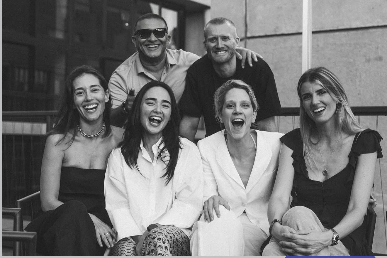 André Schürrle with Dubai Life Coach Lee Levy and friends